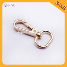 MH06 La hebilla del perro del metal del oro de la manera ajusta el gancho del broche de presión del acollador, mini gancho de presión